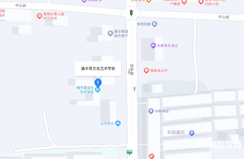 鎮(zhèn)平縣文化藝術學校地址，乘車路線