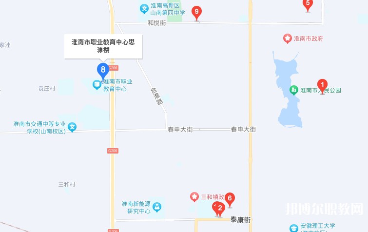 淮南經(jīng)濟技術(shù)學校地址，乘車路線