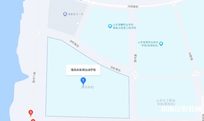 濰坊市體育運動學校地址，乘車路線