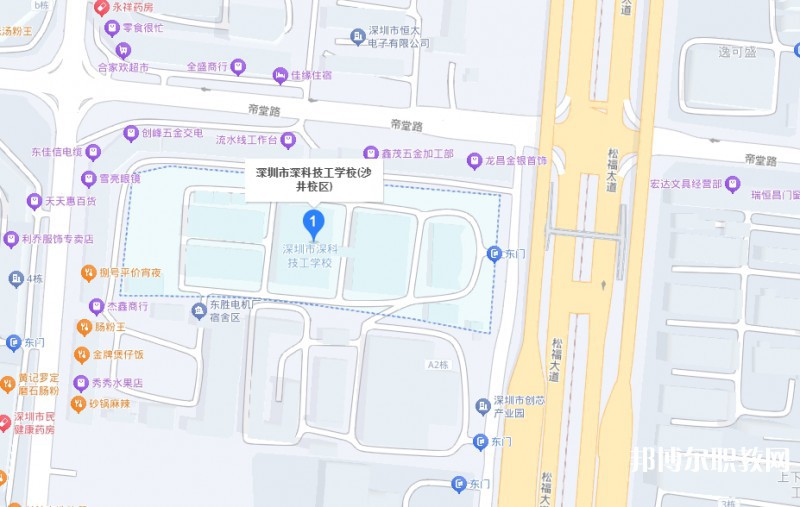 深圳市深科技工學(xué)校地址，乘車路線